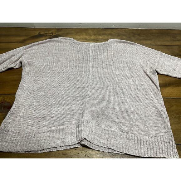 Eileen Fisher Pink Beige Knit Pullover Sweater Top Italian Yarn Size PM - Picture 12 of 12